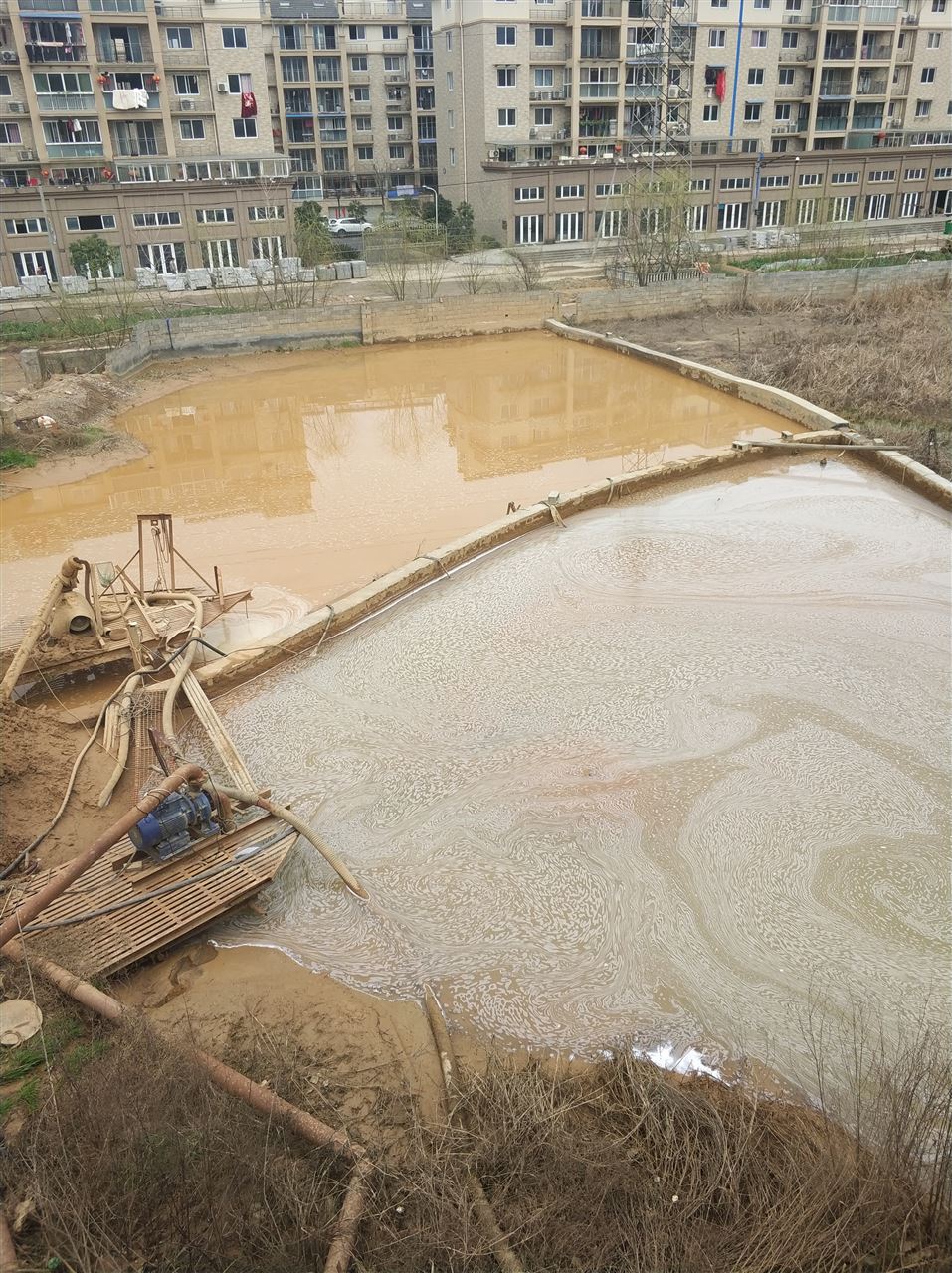 波莲镇沉淀池淤泥清理-厂区废水池淤泥清淤